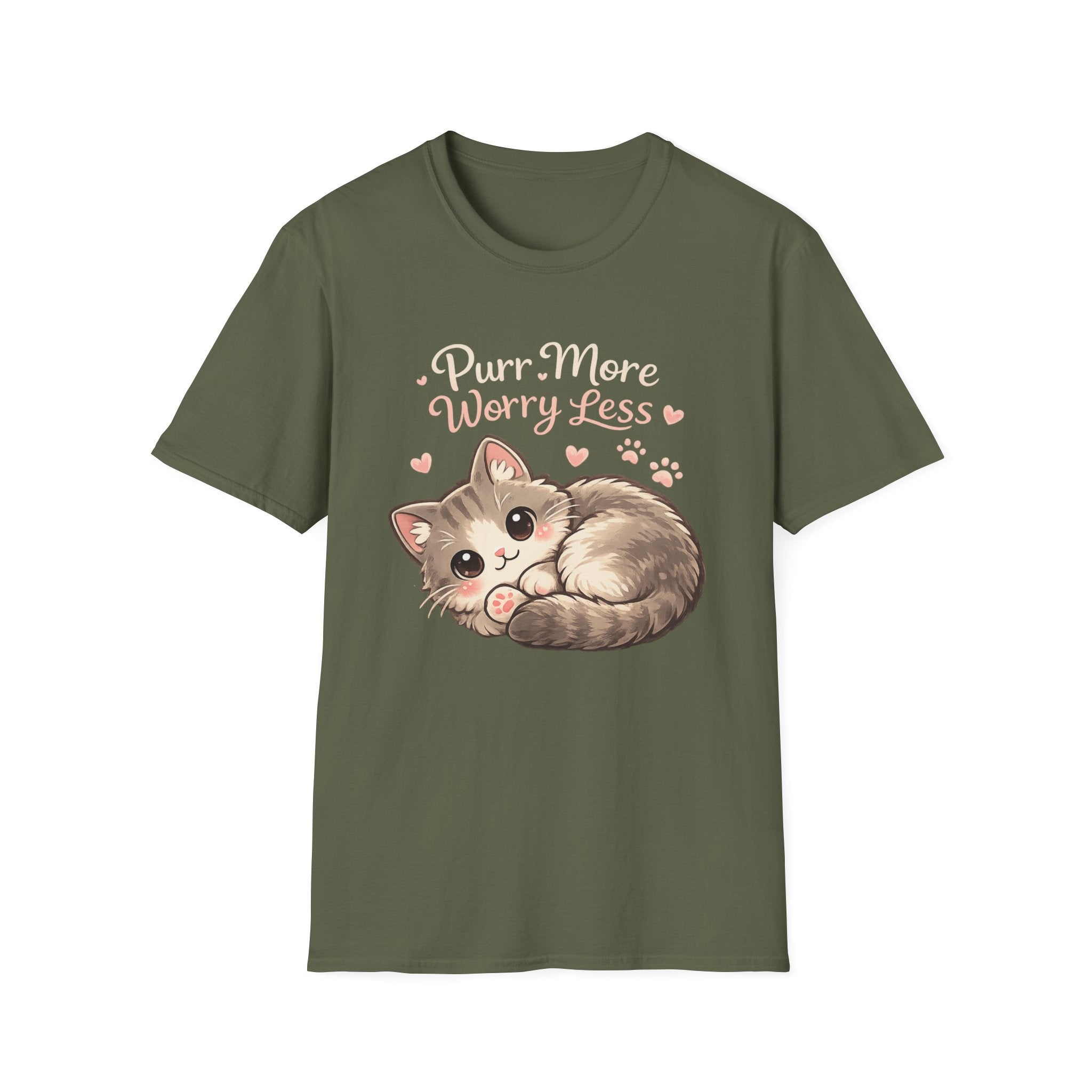 Purr More Worry Less Graphic Tee