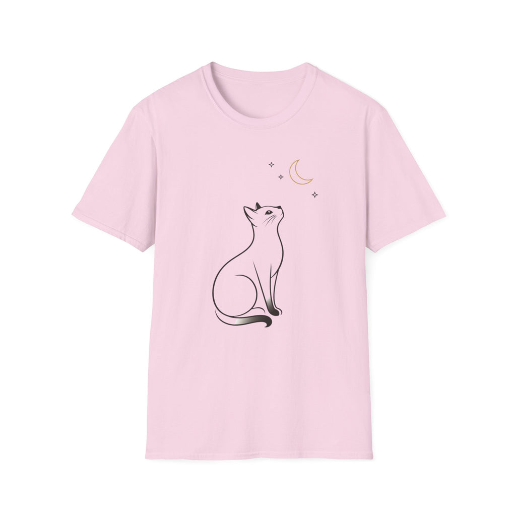 Cat Moon Stars Graphic Tee