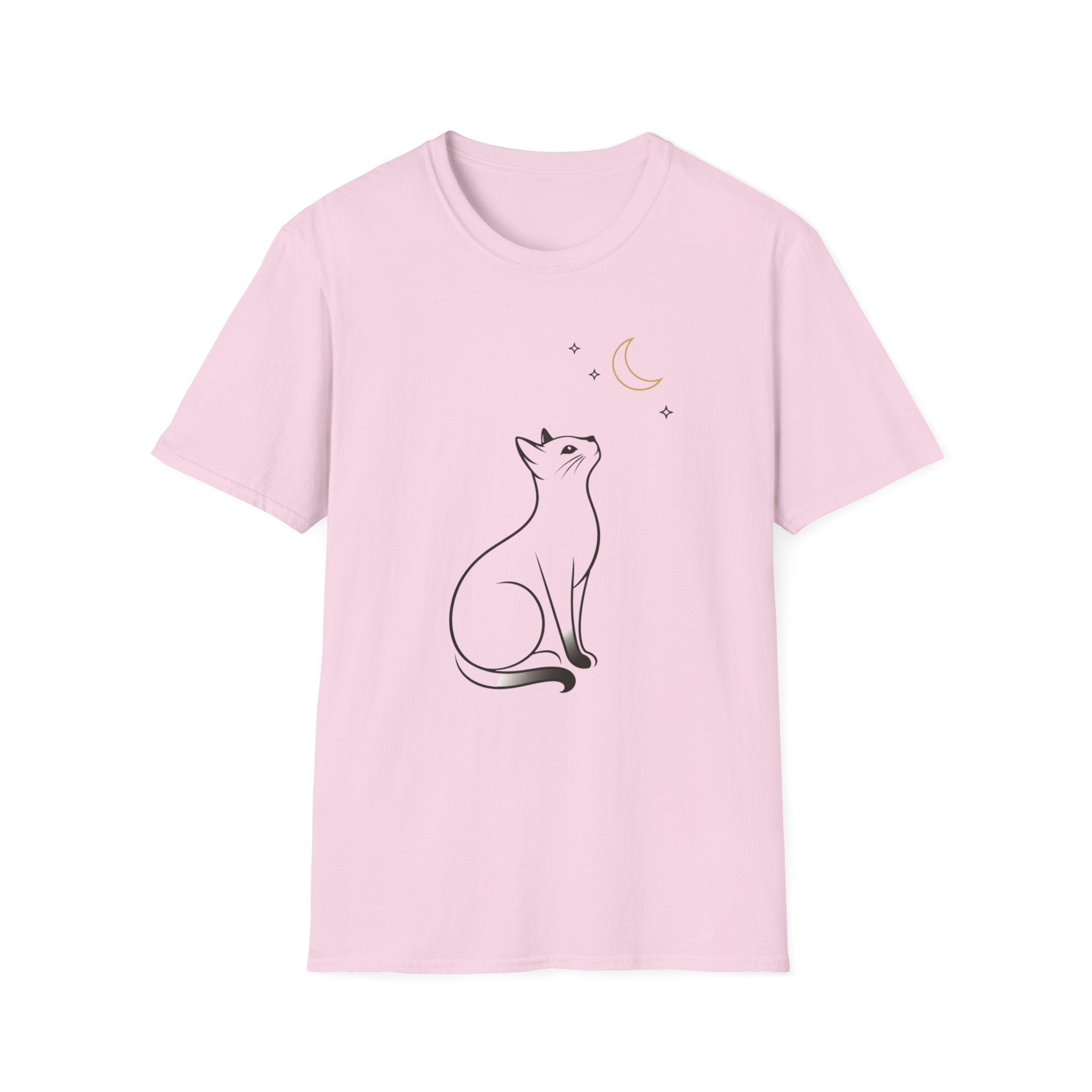 Cat Moon Stars Graphic Tee
