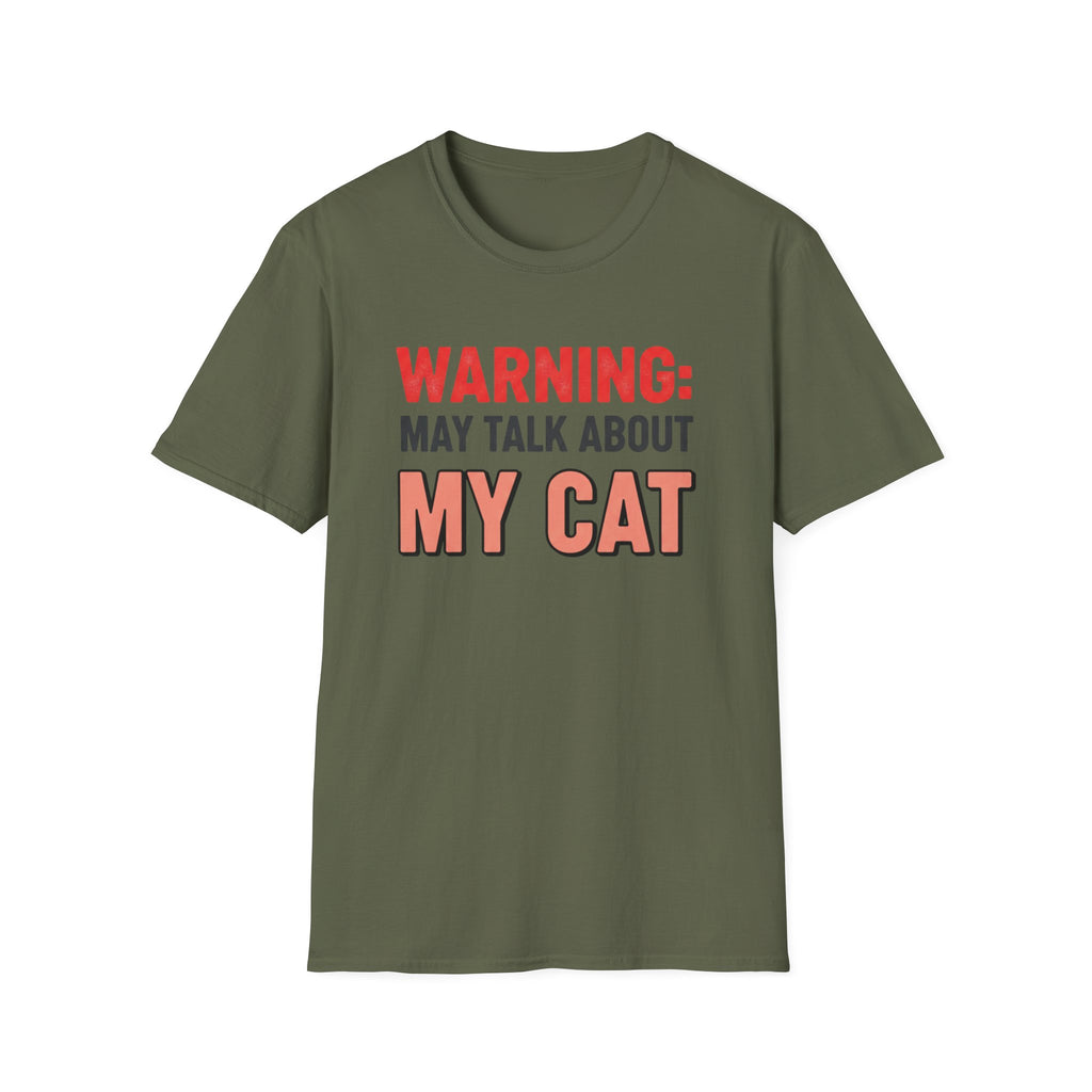 Warning: May Talk About My Cat Graphic Tee