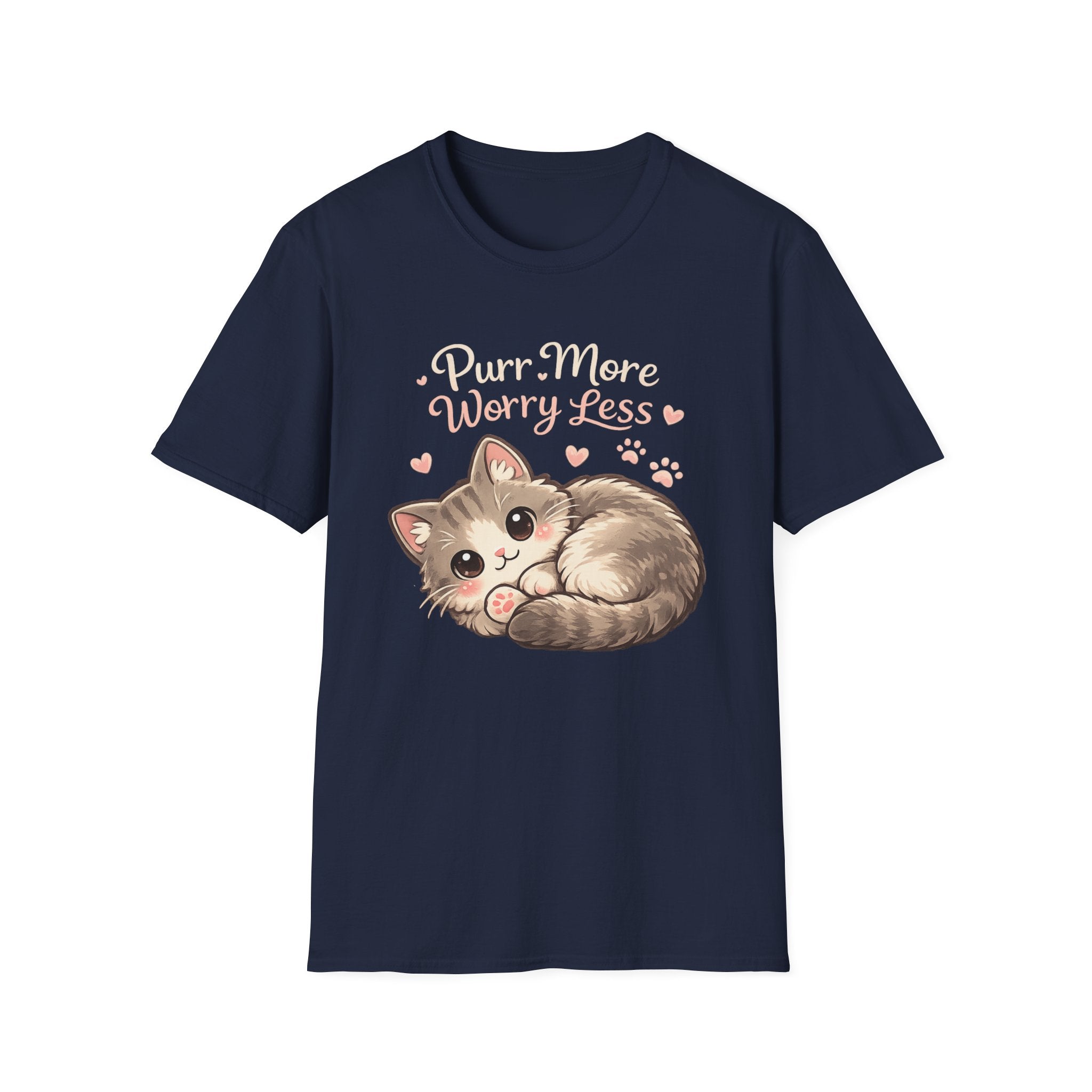 Purr More Worry Less Graphic Tee
