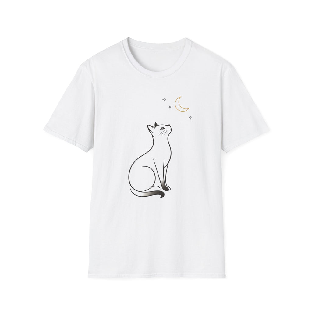 Cat Moon Stars Graphic Tee