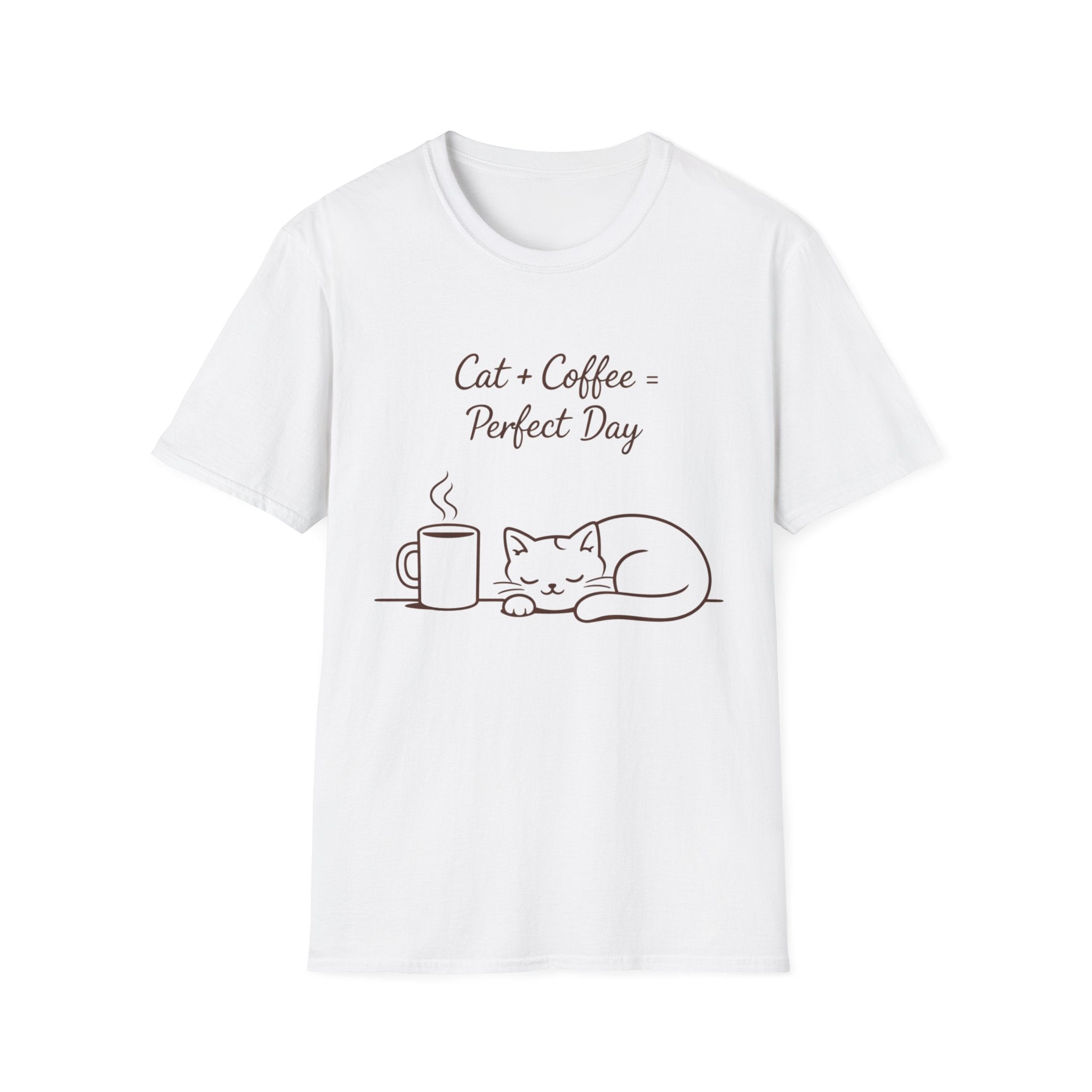 Cat Plus Coffee Graphic Tee