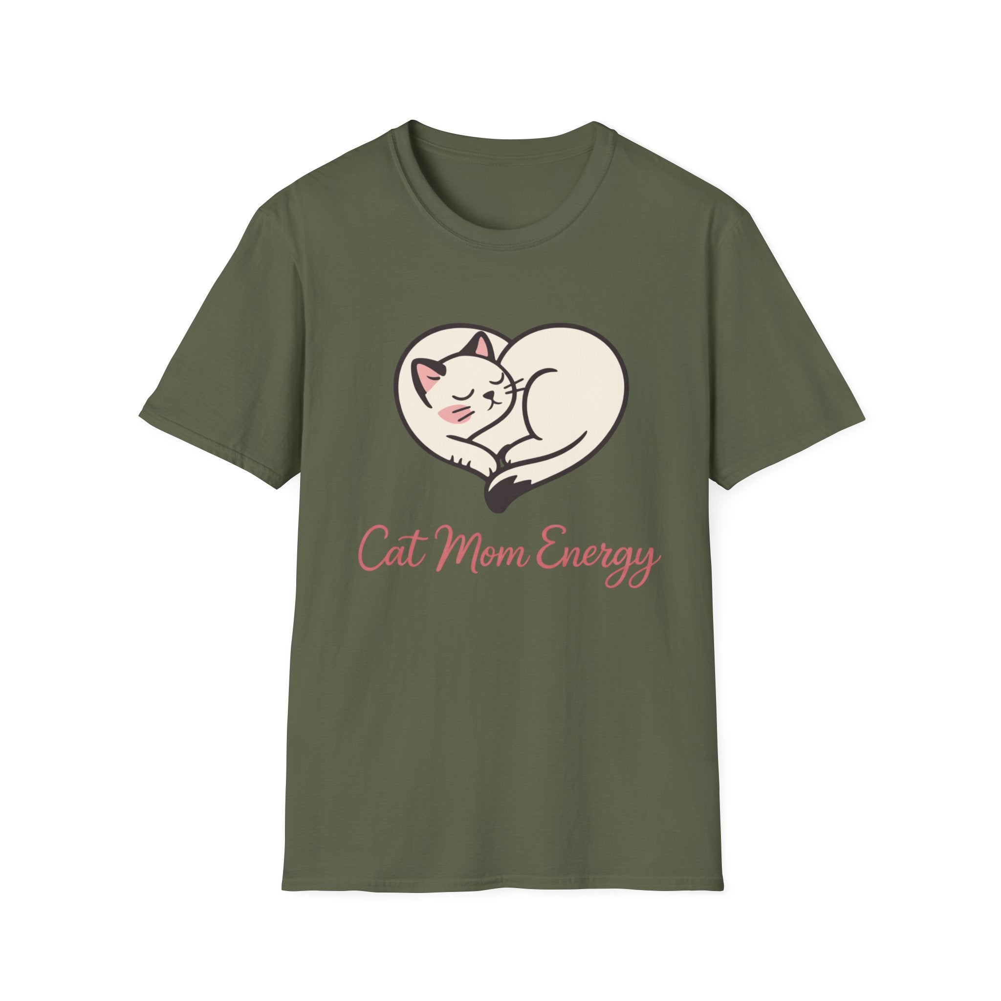 Cat Mom Energy Graphic Tee