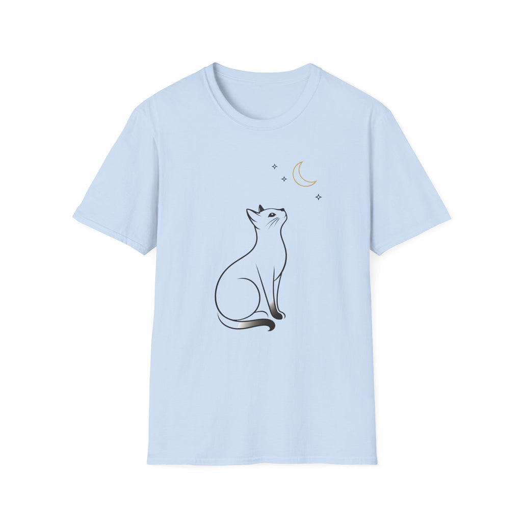 Cat Moon Stars Graphic Tee