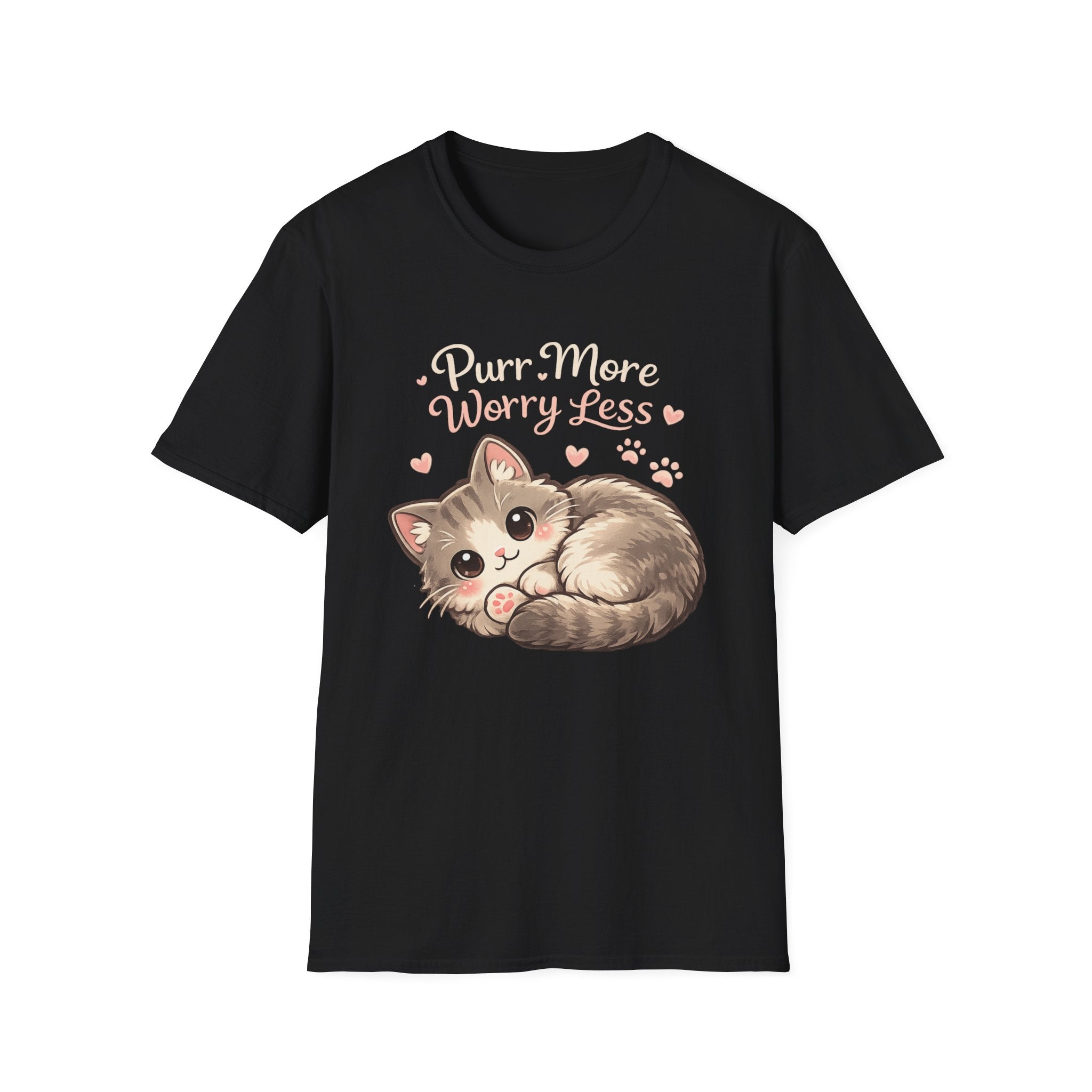 Purr More Worry Less Graphic Tee