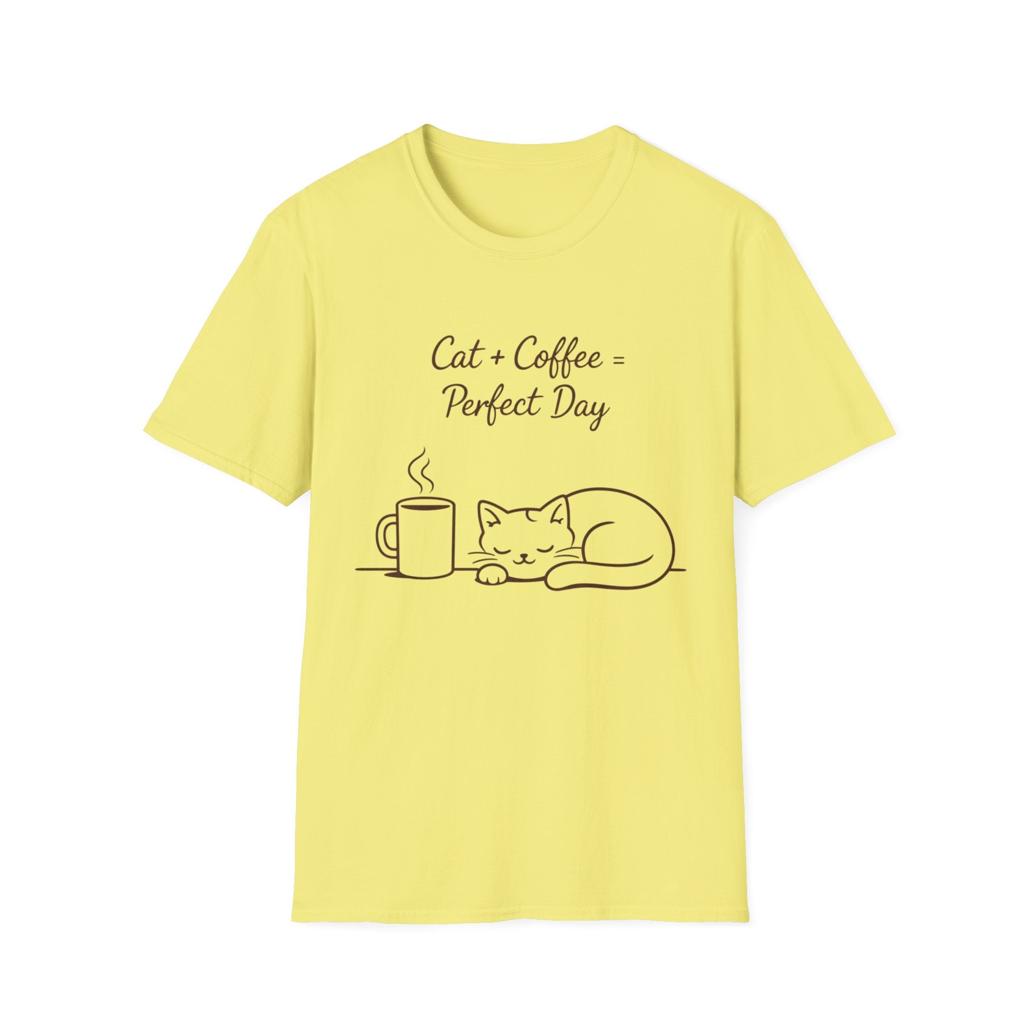 Cat Plus Coffee Graphic Tee