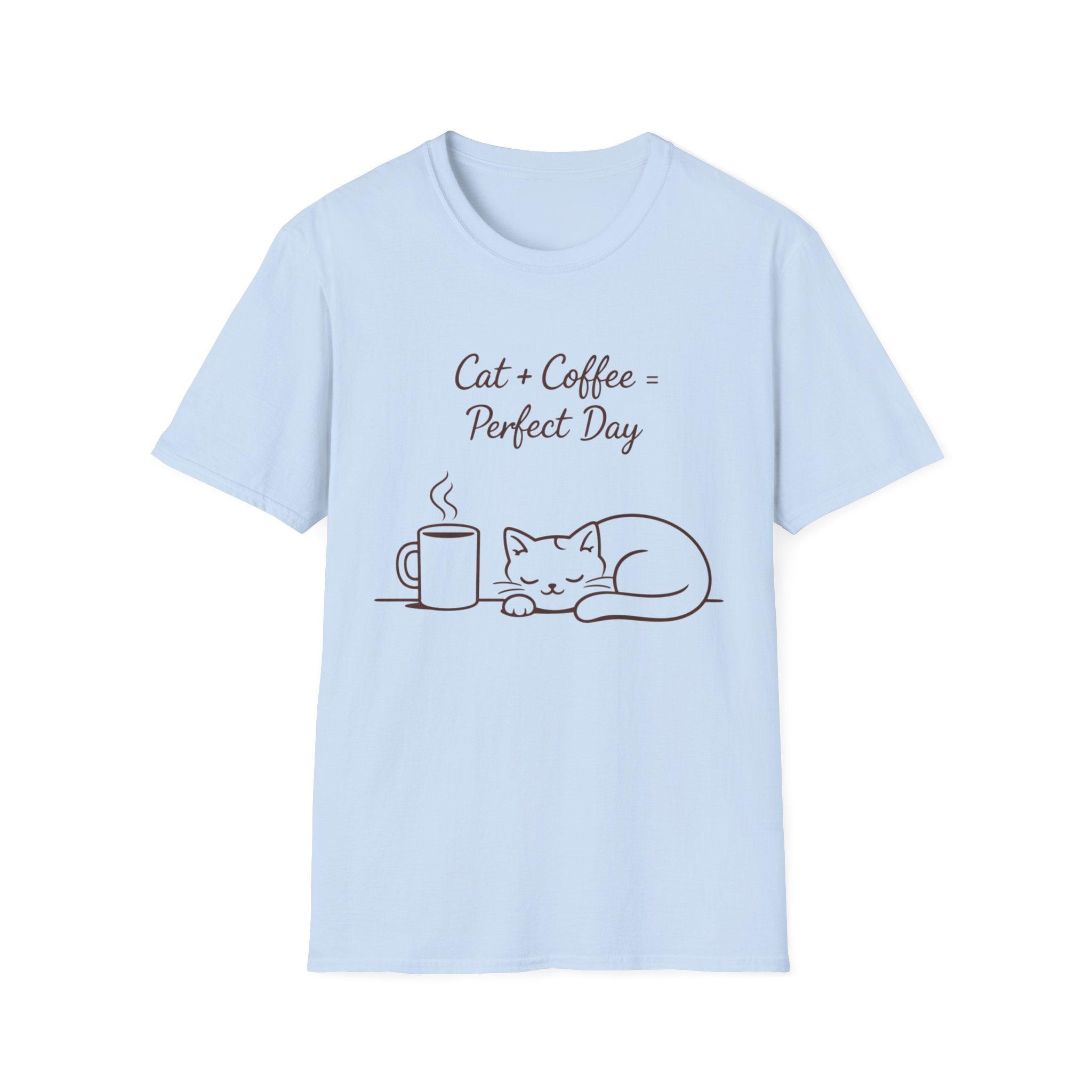 Cat Plus Coffee Graphic Tee