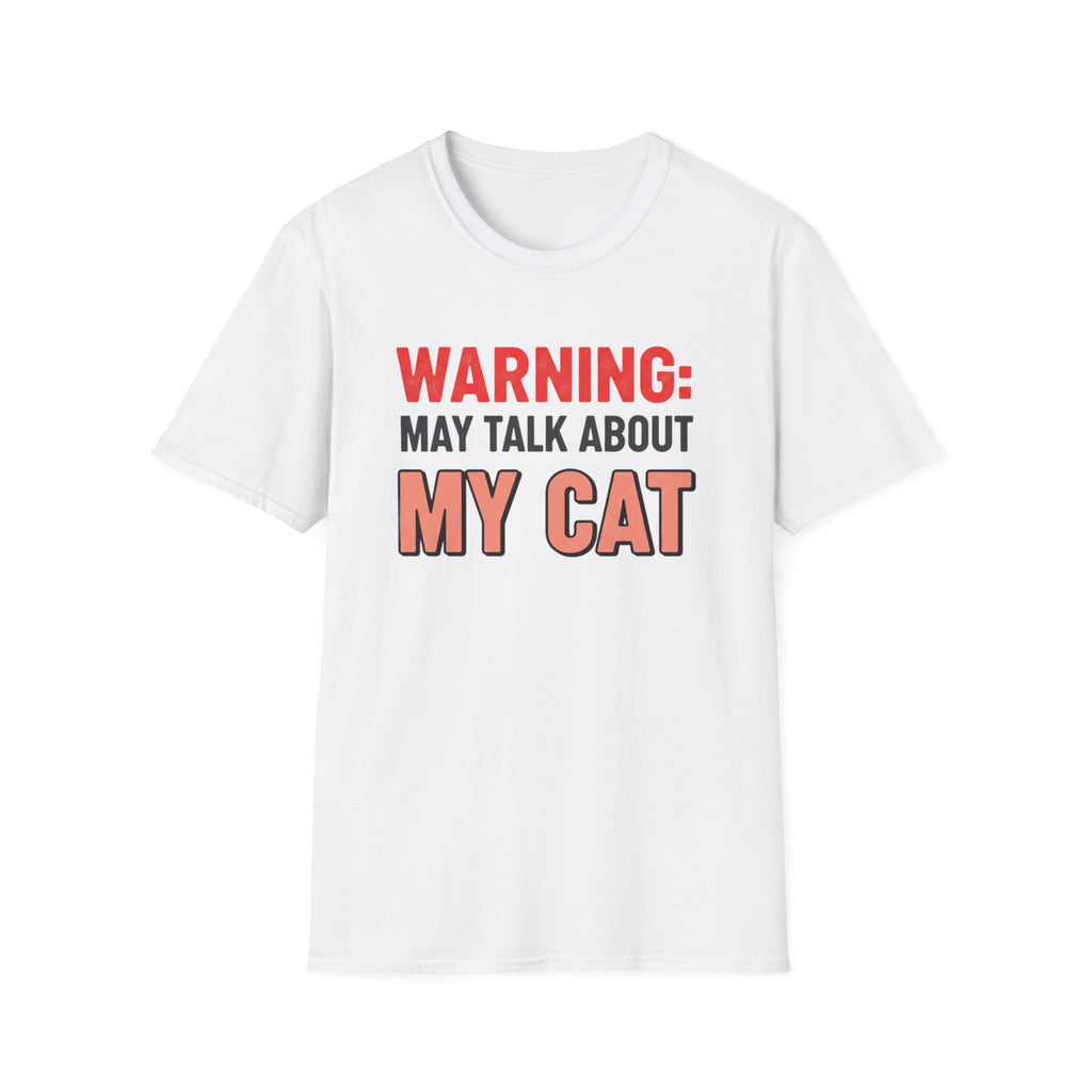 Warning: May Talk About My Cat Graphic Tee