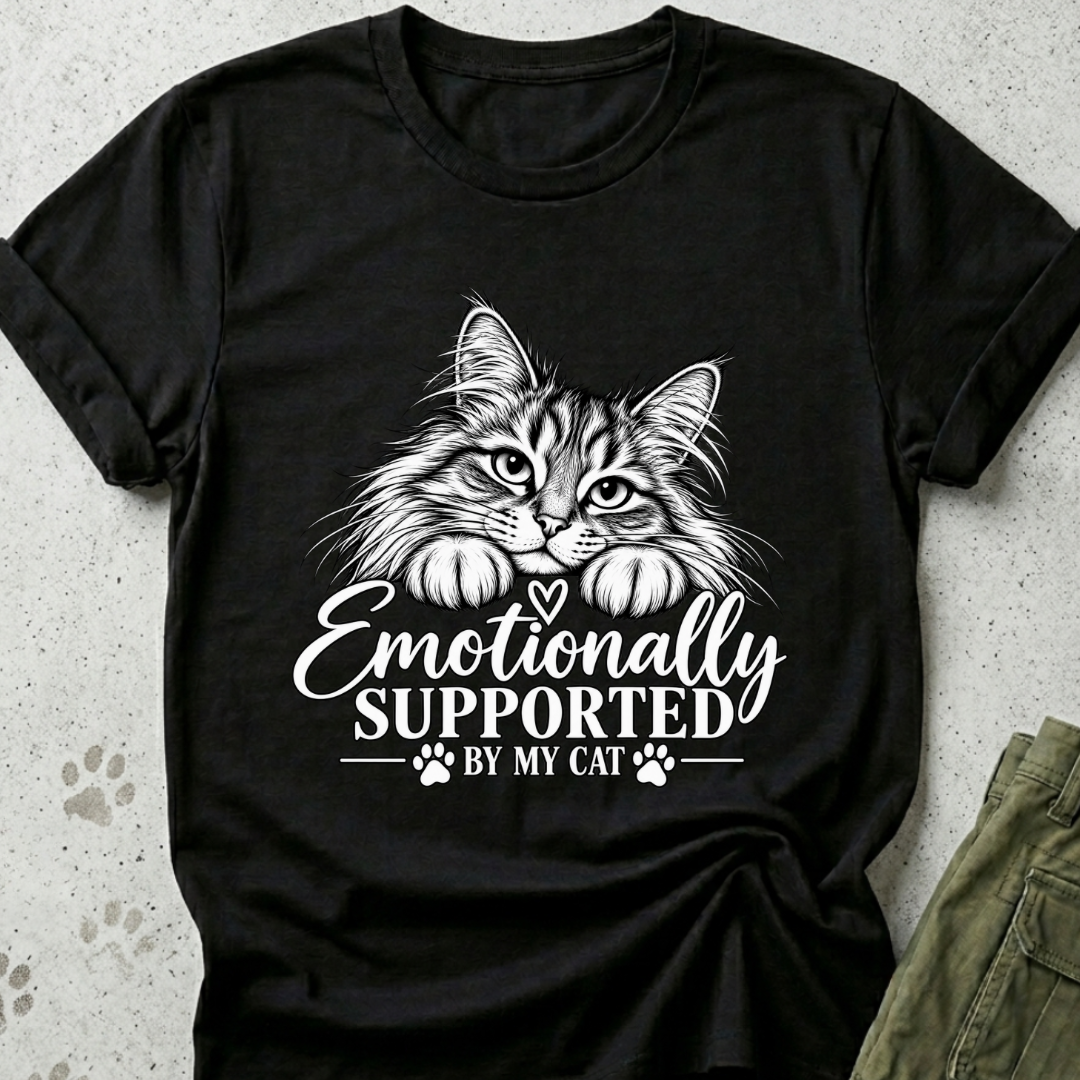 Emotional Support Cat Graphic Tee