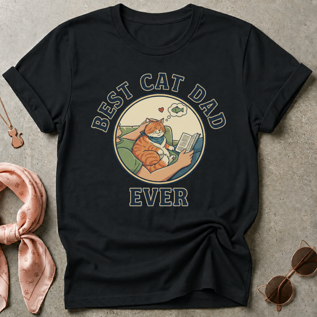 Best Cat Dad Ever Graphic Tee