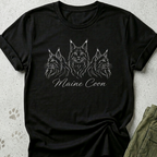 Three Maine Coons Graphic Tee