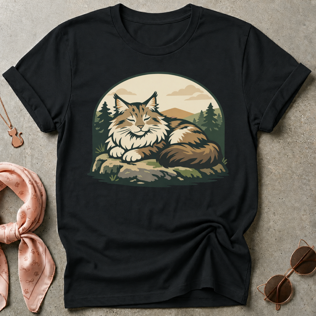 Maine Coon Badge Graphic Tee