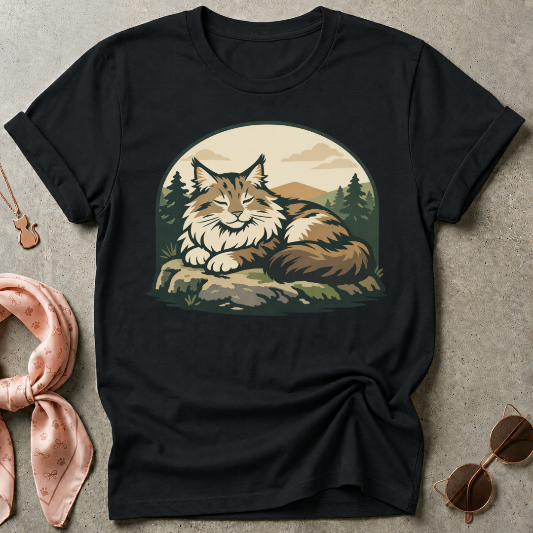 Maine Coon Badge Graphic Tee