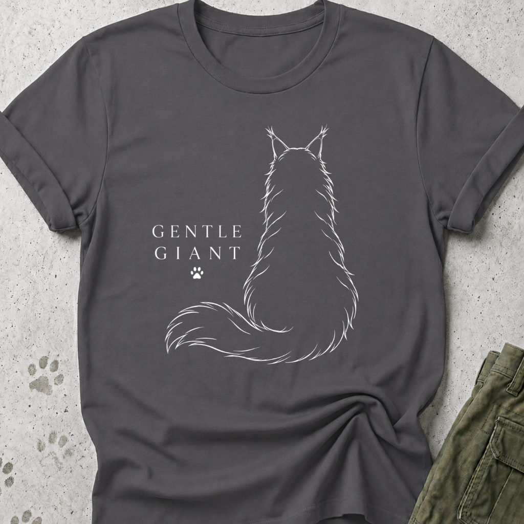 Maine Coon Gentle Giant Back Graphic Tee
