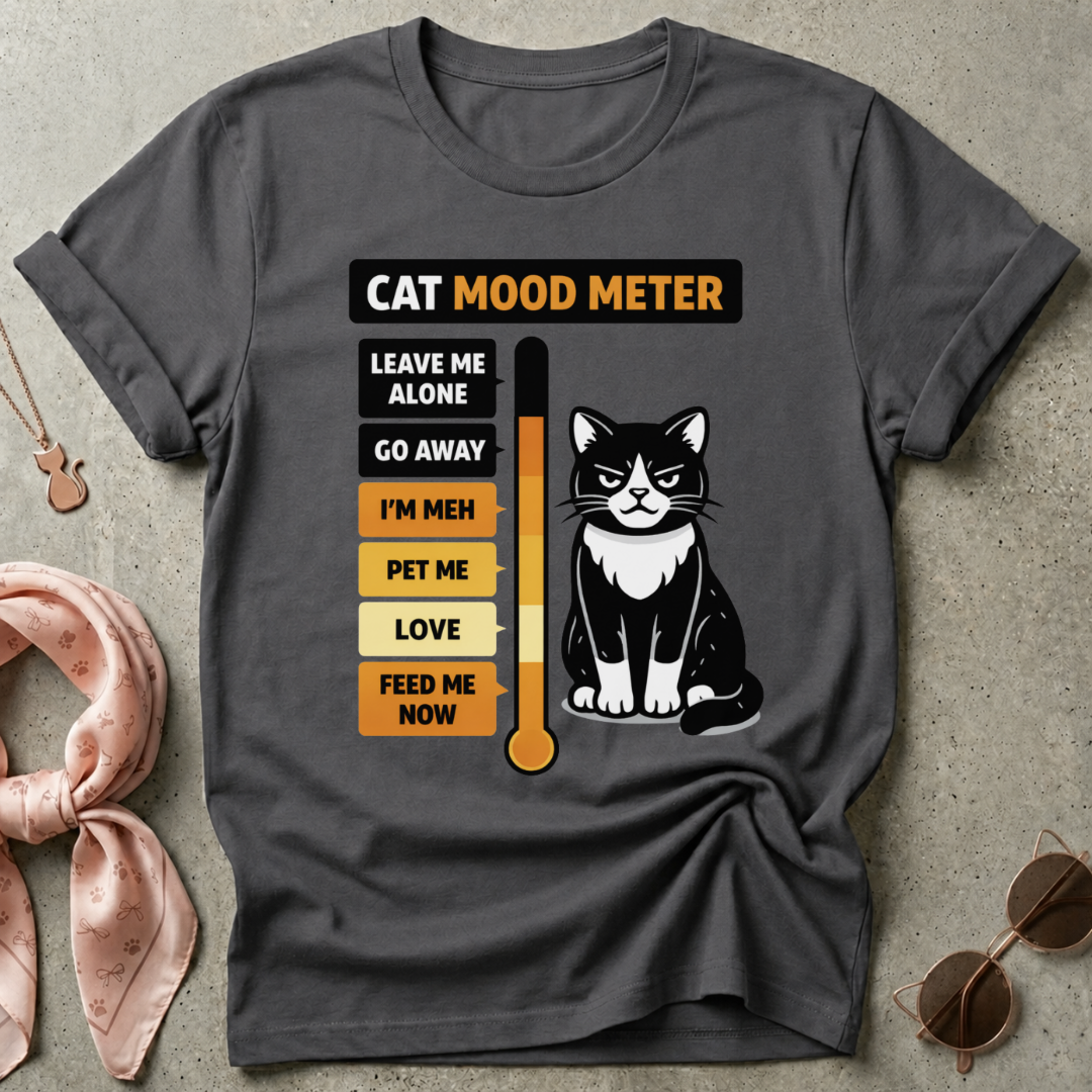 Cat Mood Meter Graphic Tee