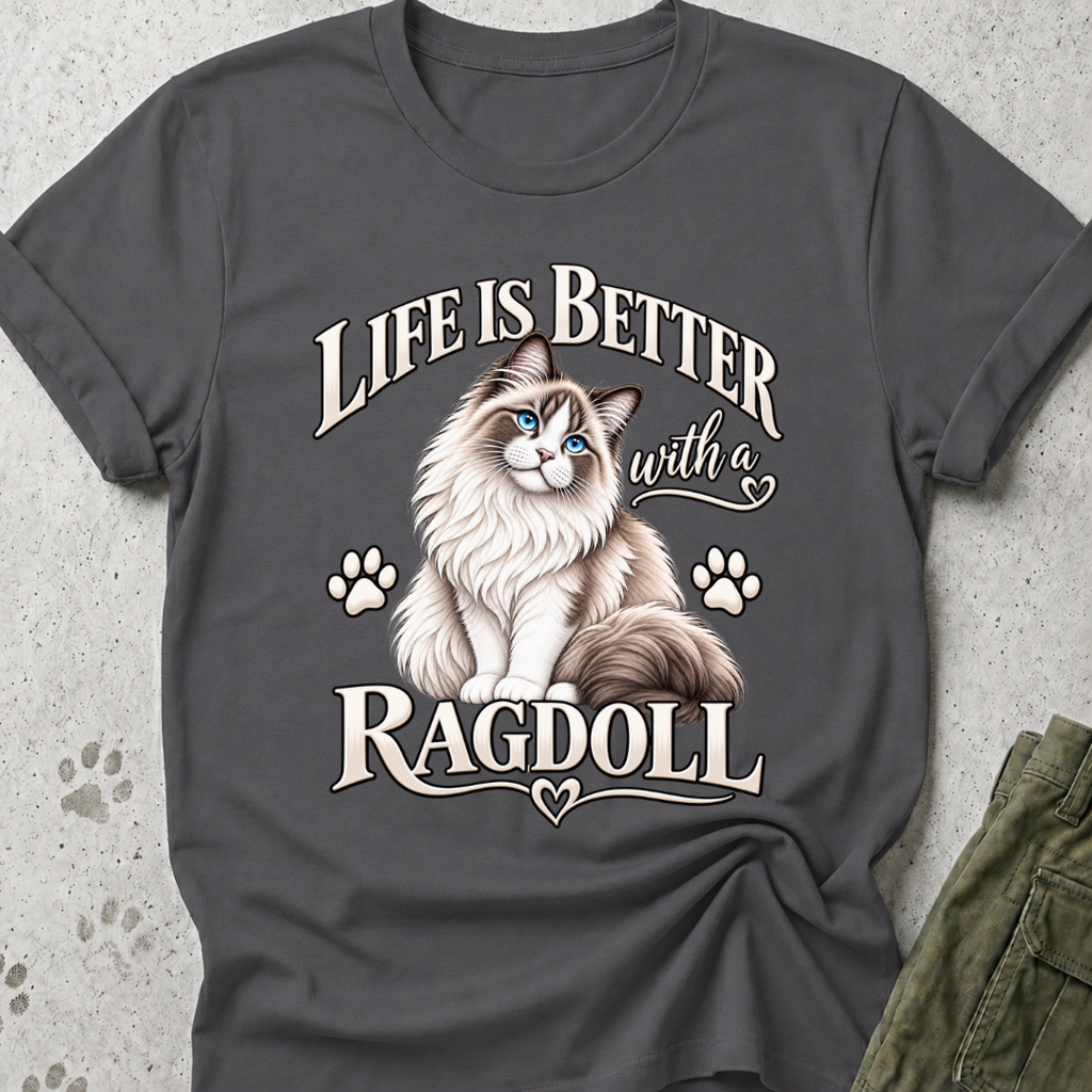 Ragdoll Life Is Better Graphic Tee