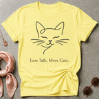 Less Talk More Cats Black Graphic Tee