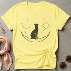 Cat Moon Sitting Graphic Tee