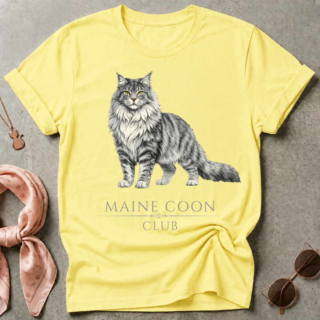 Maine Coon Club Silver Graphic Tee