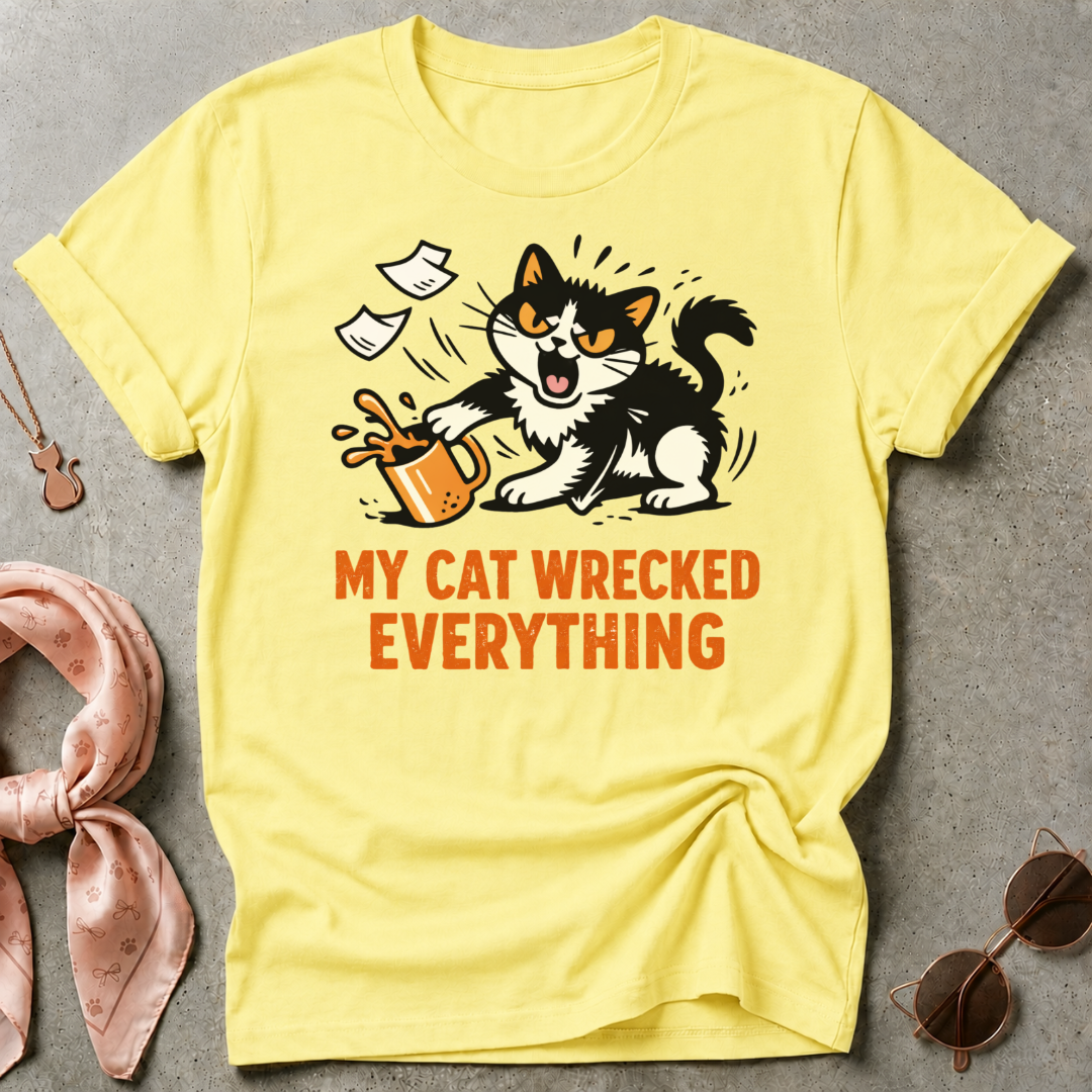 My Cat Wrecked Everything Graphic Tee