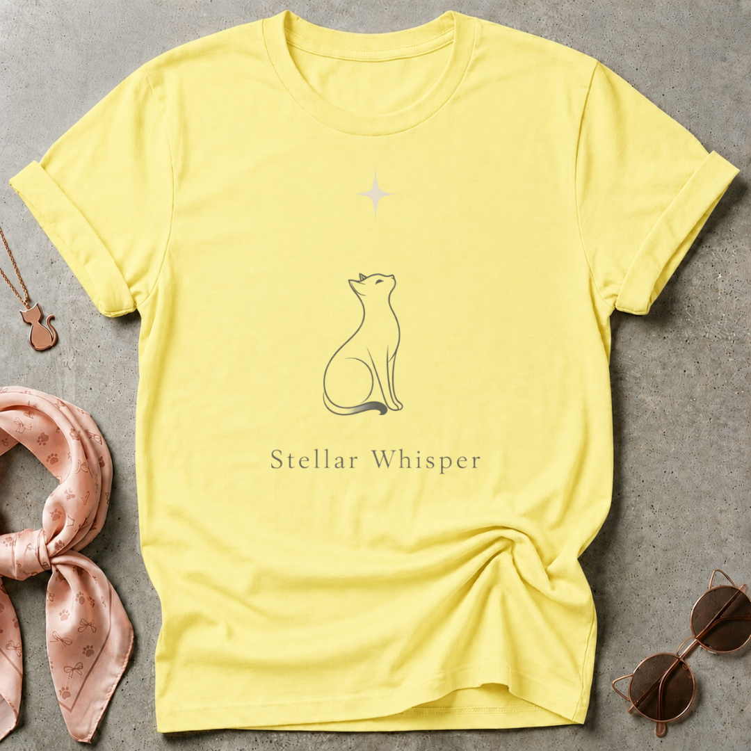 Cat Stellar Whisper Graphic Tee