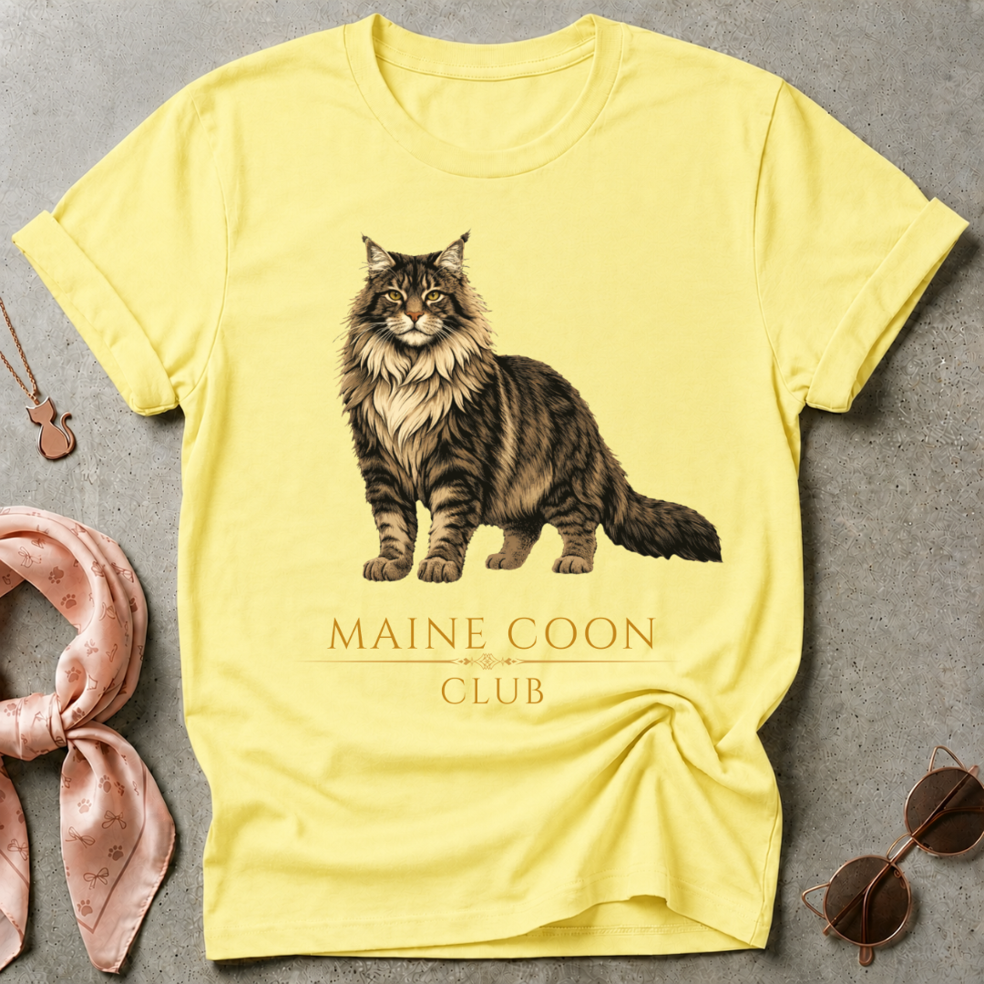 Maine Coon Club Brown Graphic Tee