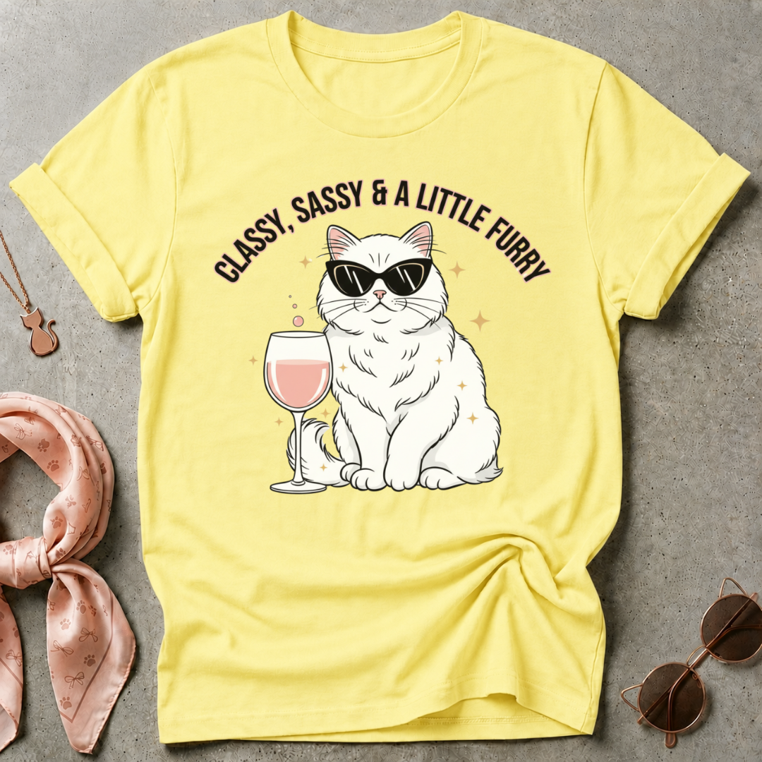 Classy Sassy Furry Graphic Tee
