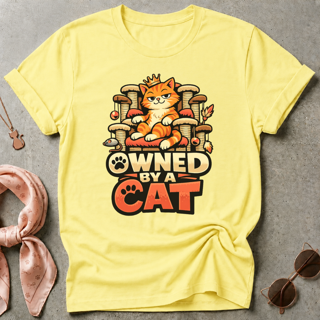 Owned By A Cat Graphic Tee