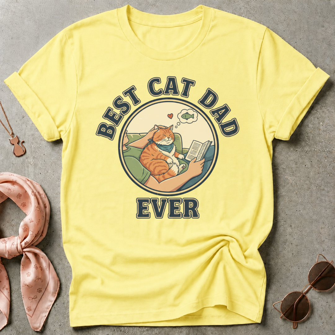 Best Cat Dad Ever Graphic Tee