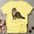 Maine Coon Mom Brown Graphic Tee