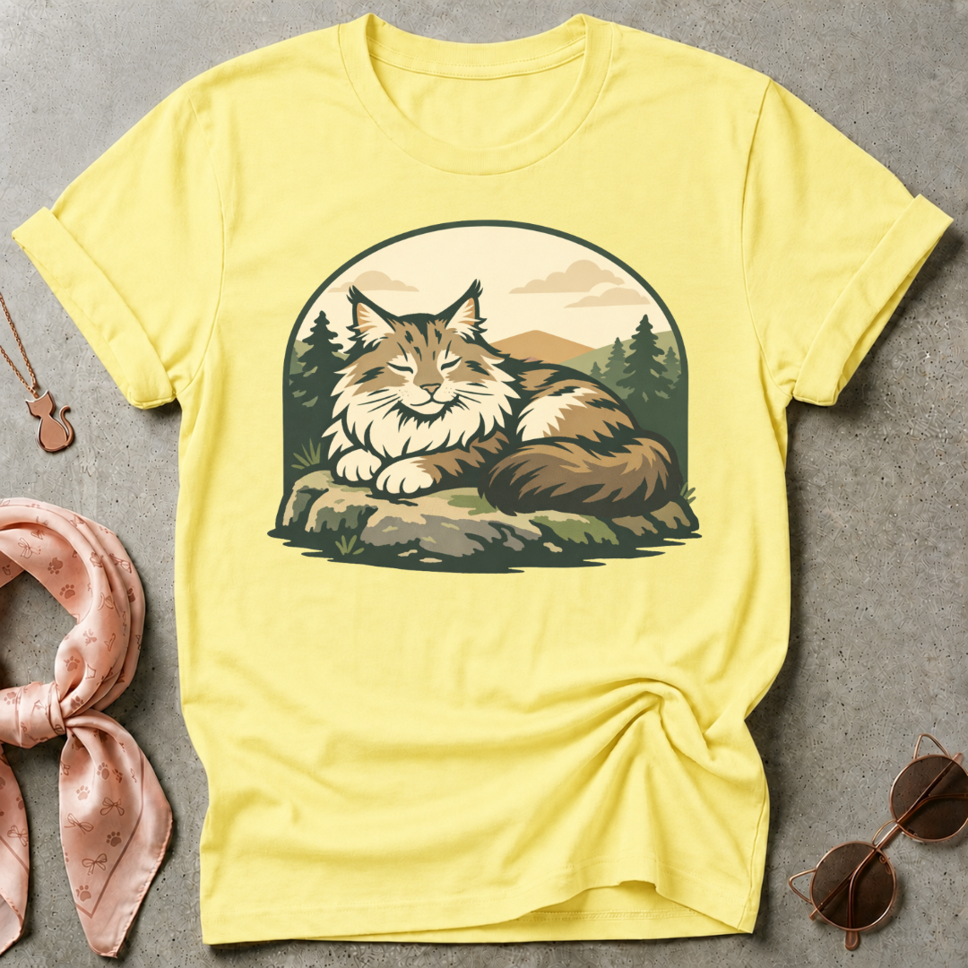 Maine Coon Badge Graphic Tee