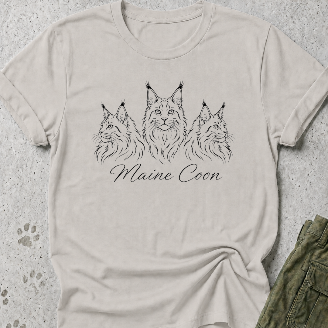 Three Maine Coons Graphic Tee