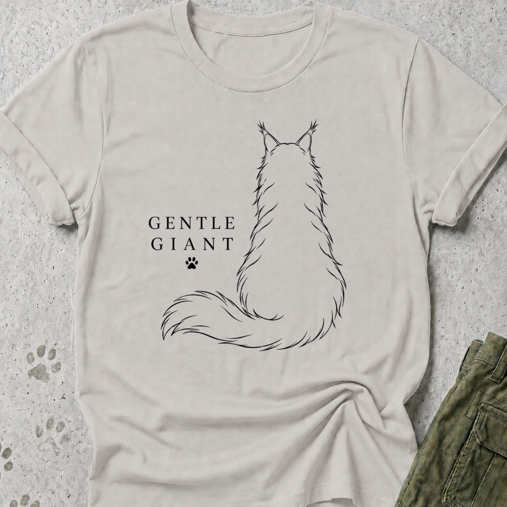 Maine Coon Gentle Giant Back Graphic Tee