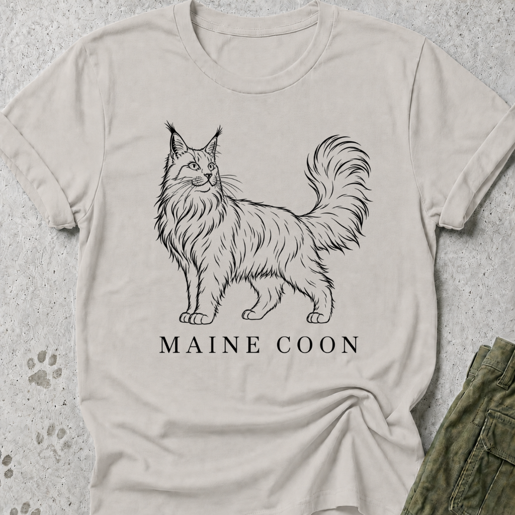 Maine Coon Full Body Graphic Tee