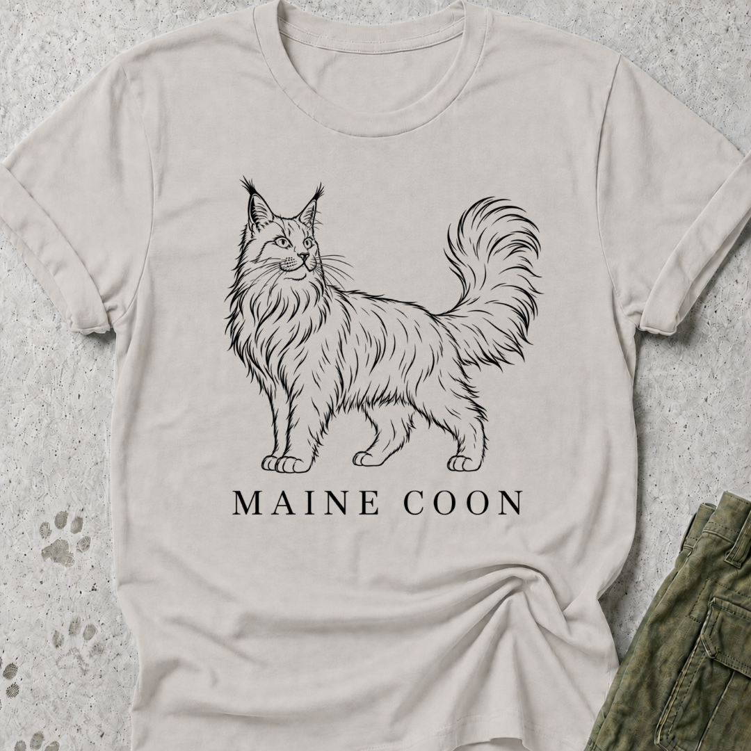 Maine Coon Full Body Graphic Tee
