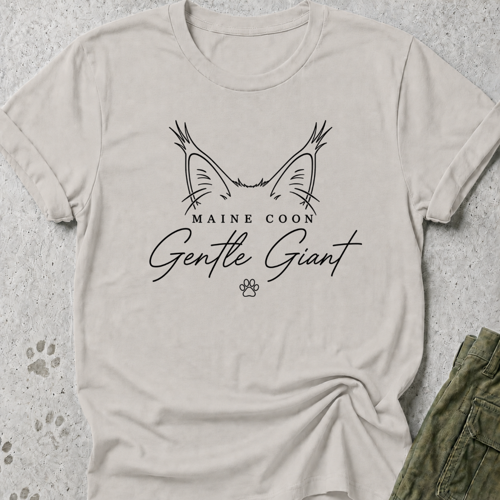 Maine Coon Gentle Giant Ears Graphic Tee