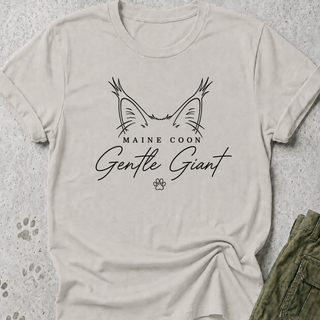 Maine Coon Gentle Giant Ears Graphic Tee