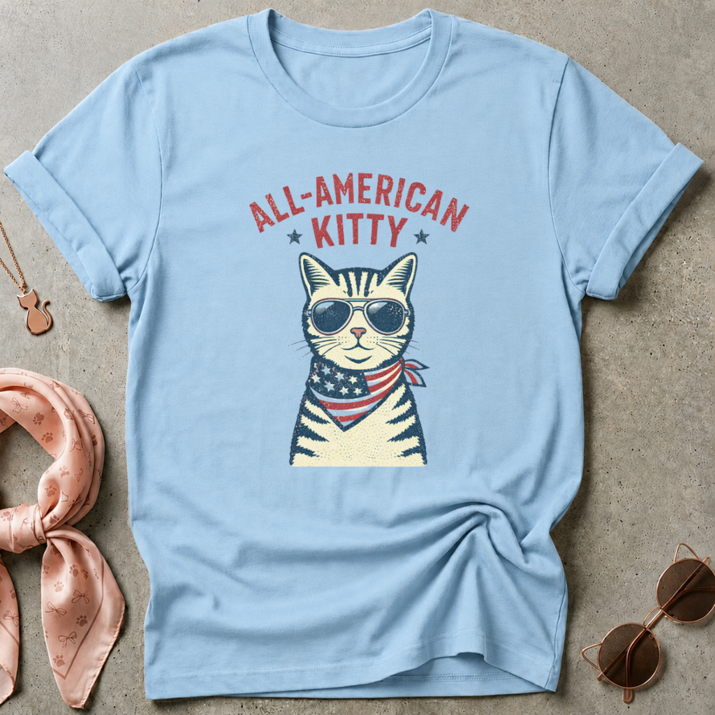 All American Kitty Graphic Tee