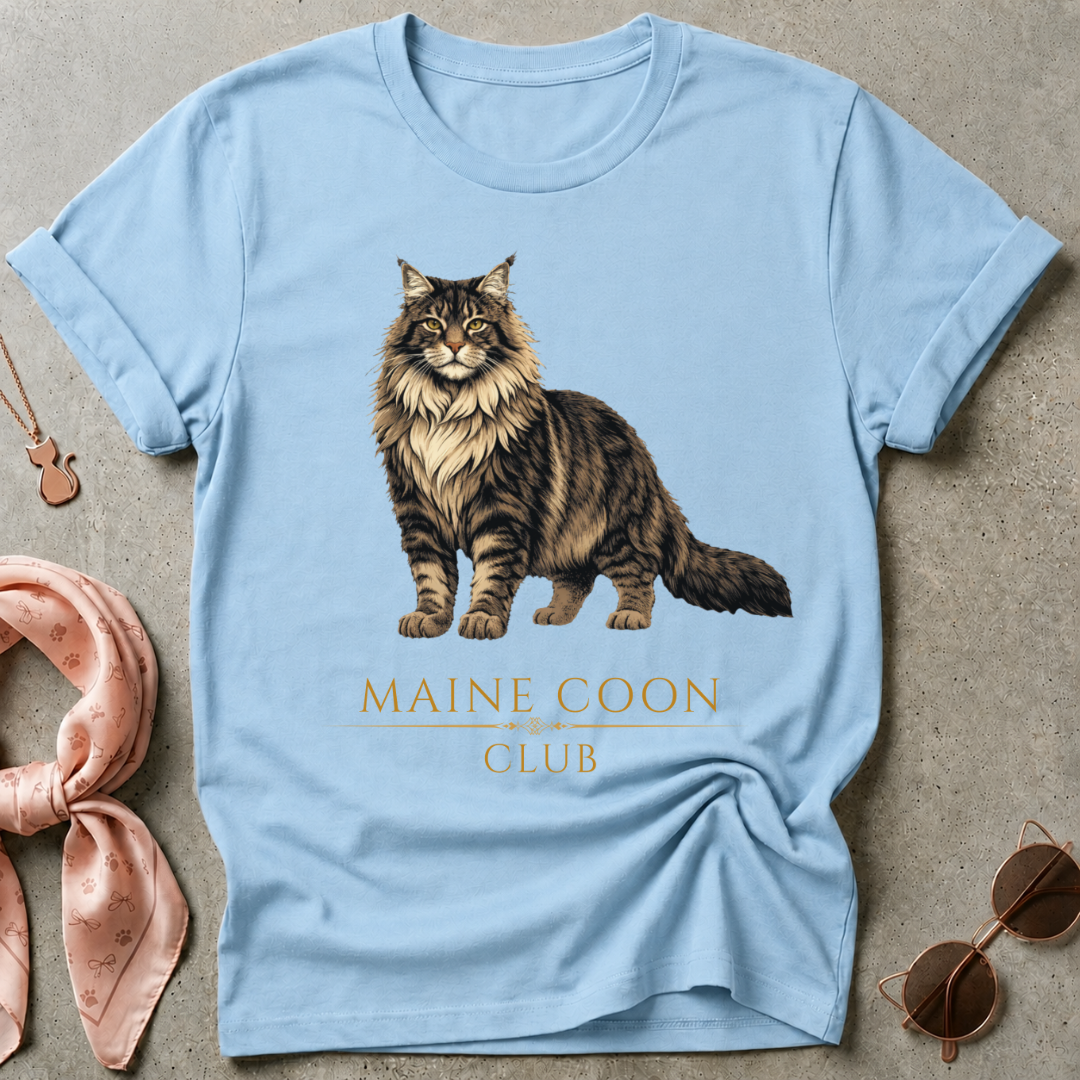 Maine Coon Club Brown Graphic Tee