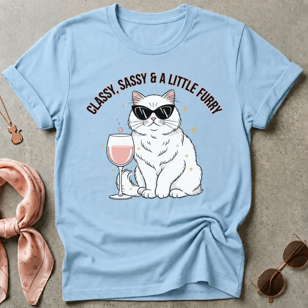 Classy Sassy Furry Graphic Tee