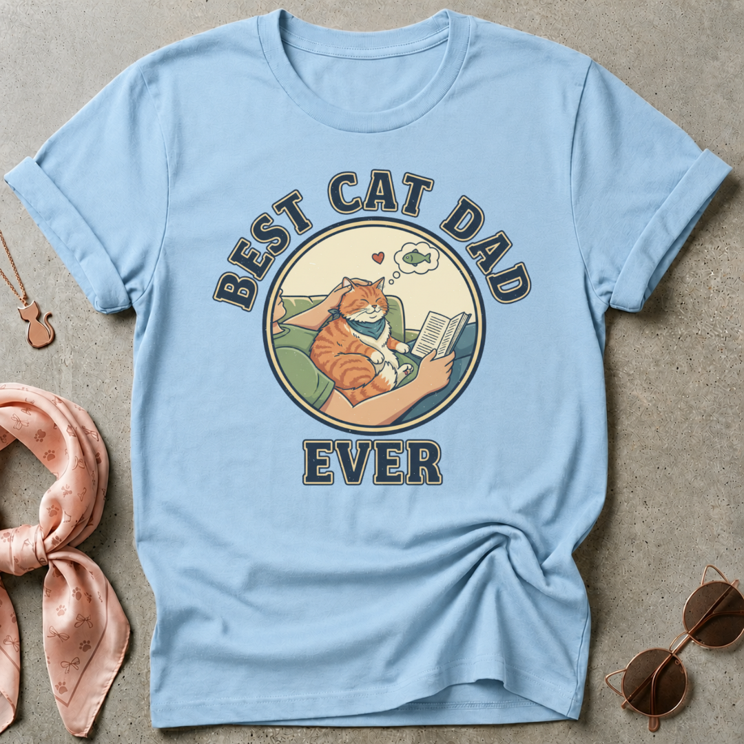 Best Cat Dad Ever Graphic Tee