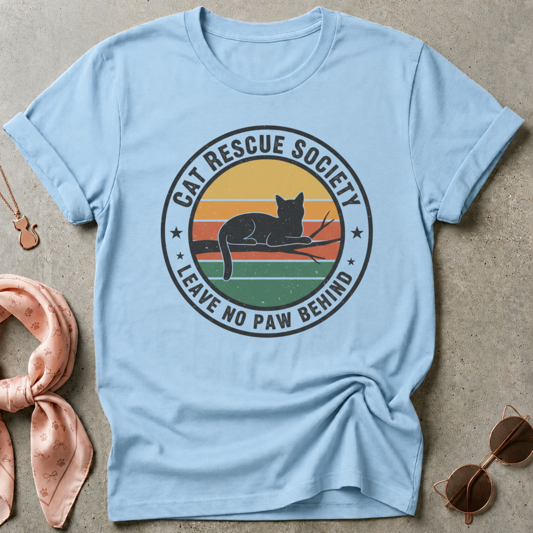 Cat Rescue Society Graphic Tee
