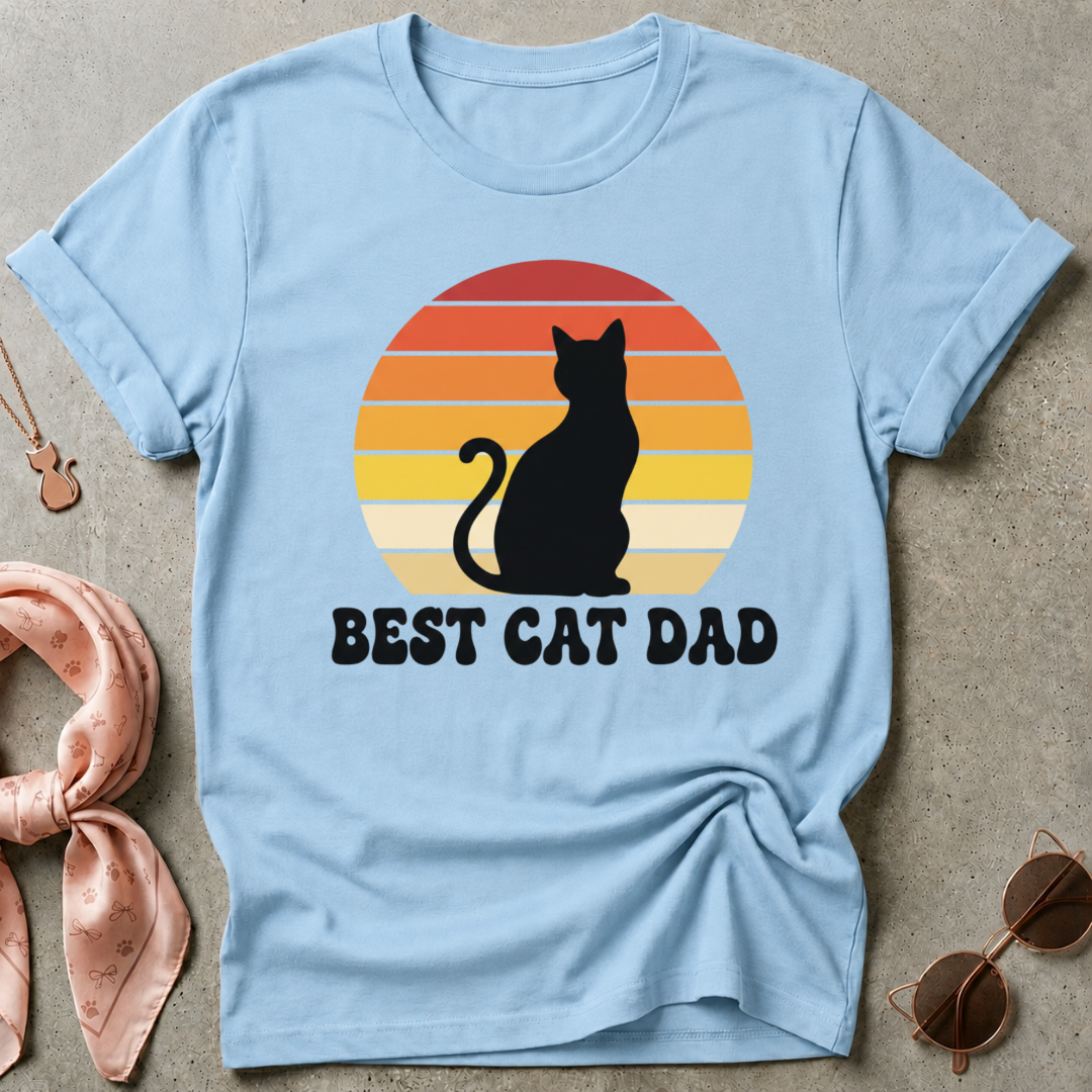 Best Cat Dad Graphic Tee