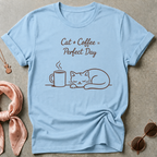 Cat Plus Coffee Graphic Tee