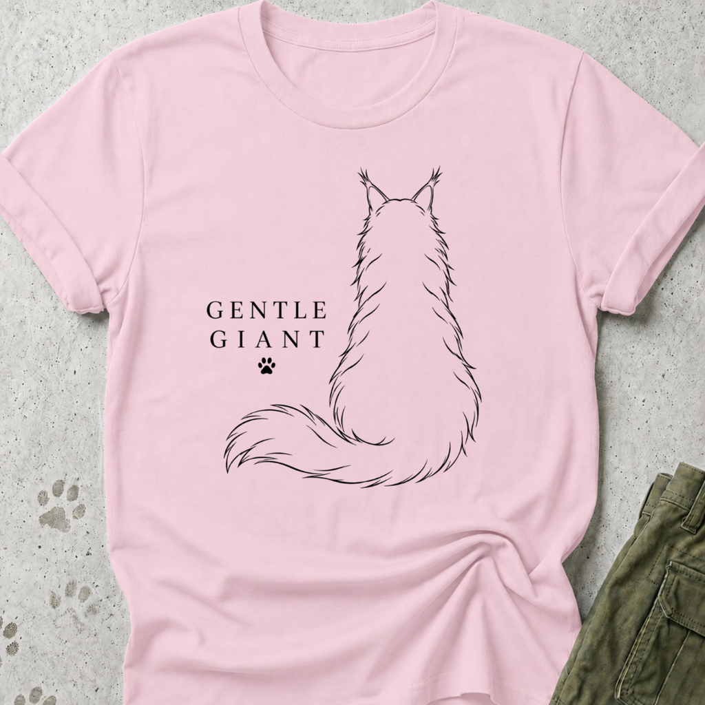 Maine Coon Gentle Giant Back Graphic Tee
