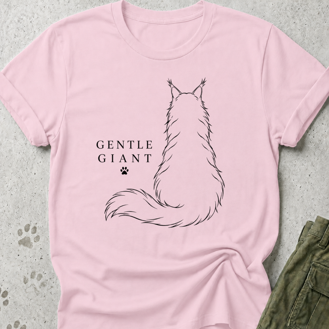 Maine Coon Gentle Giant Back Graphic Tee