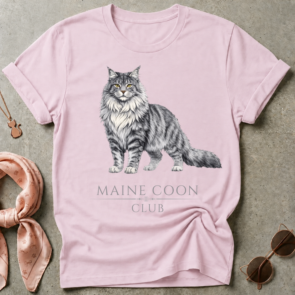 Maine Coon Club Silver Graphic Tee
