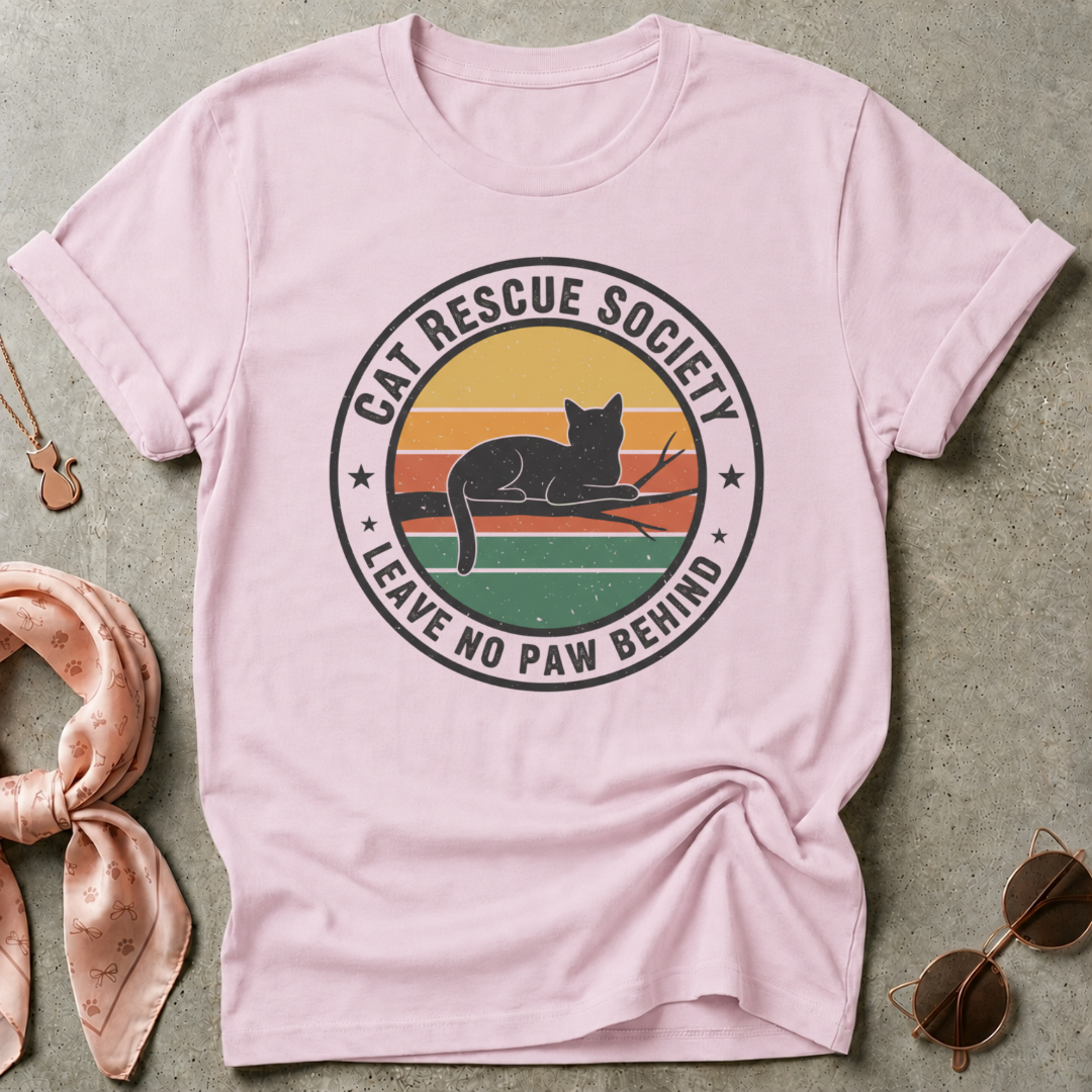 Cat Rescue Society Graphic Tee