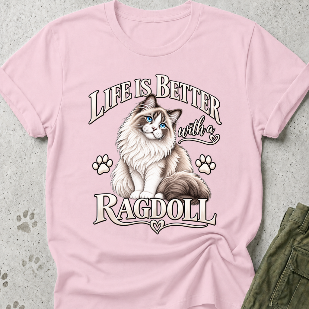 Ragdoll Life Is Better Graphic Tee